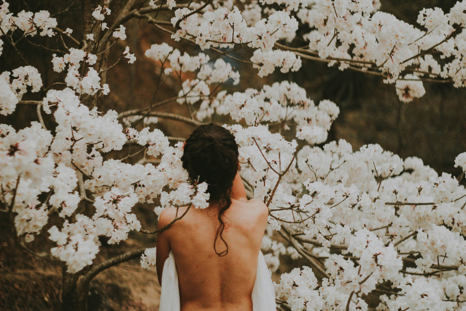 women in flowers